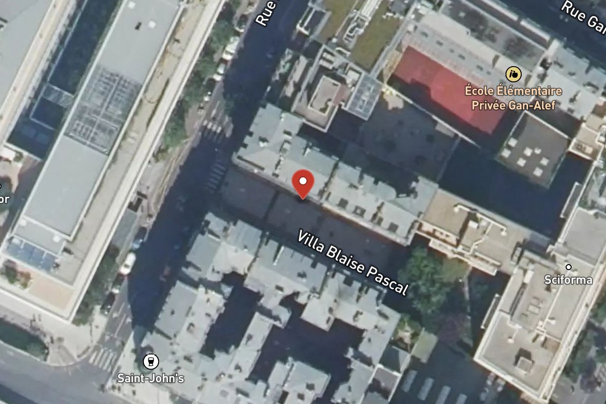 Vue satellite — 6 Villa Blaise Pascal
