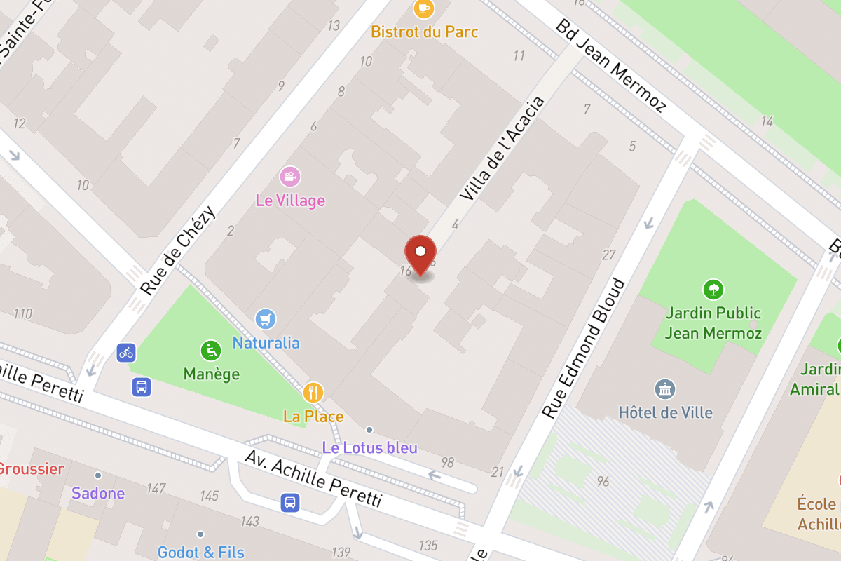Plan de situation — 8 Villa de l'Acacia