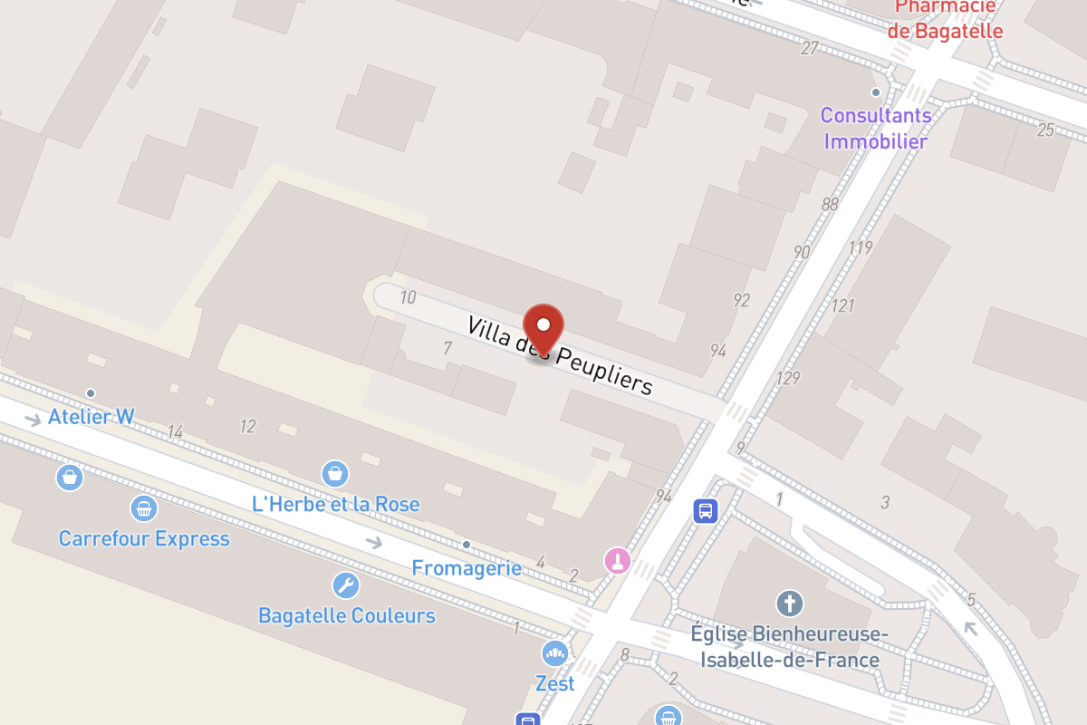 Plan de situation — 1 Villa des Peupliers
