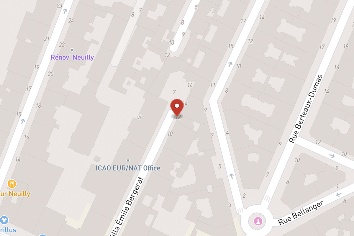 Plan de situation — 12 Villa Emile Bergerat