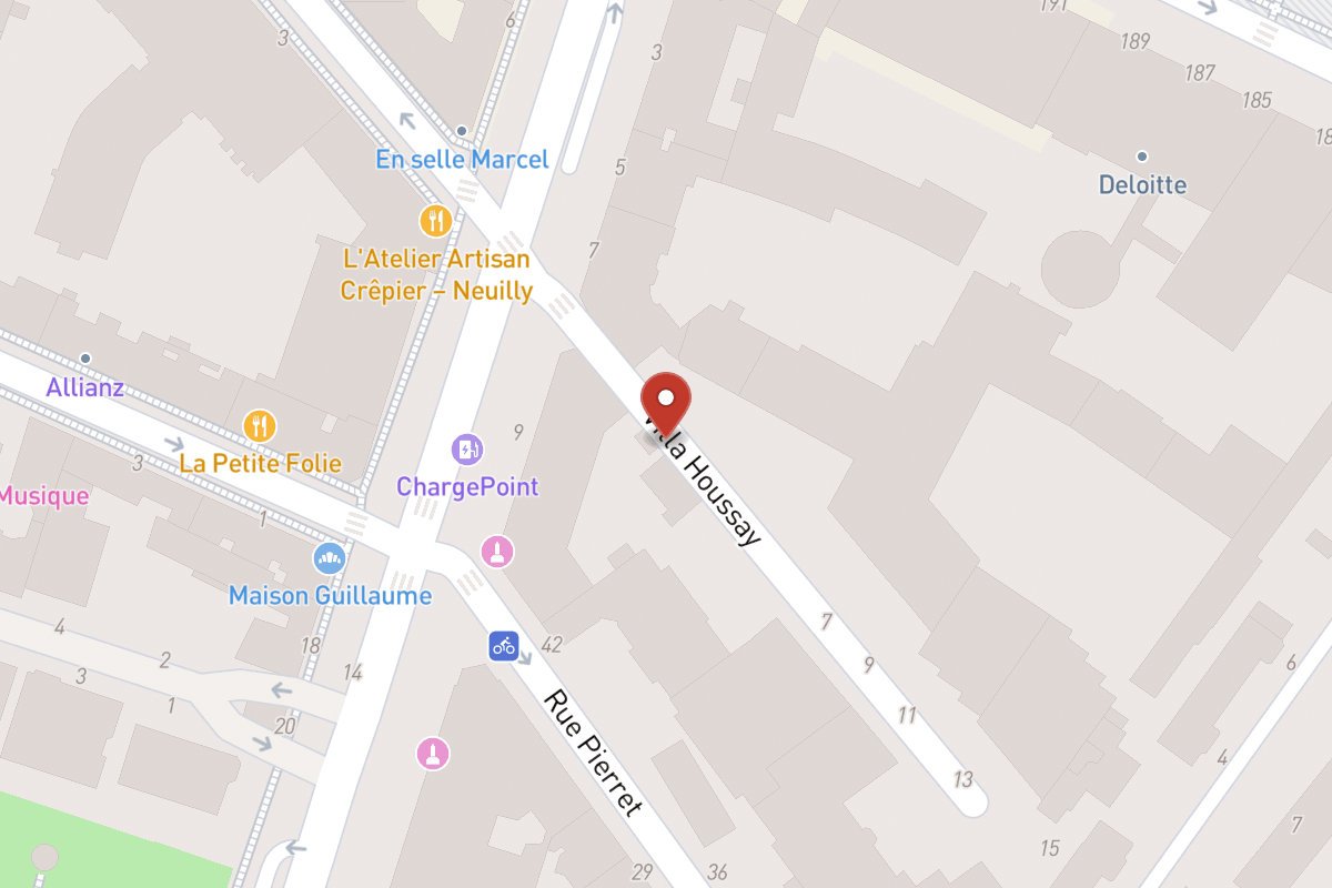 Plan de situation — 1 Villa Houssay