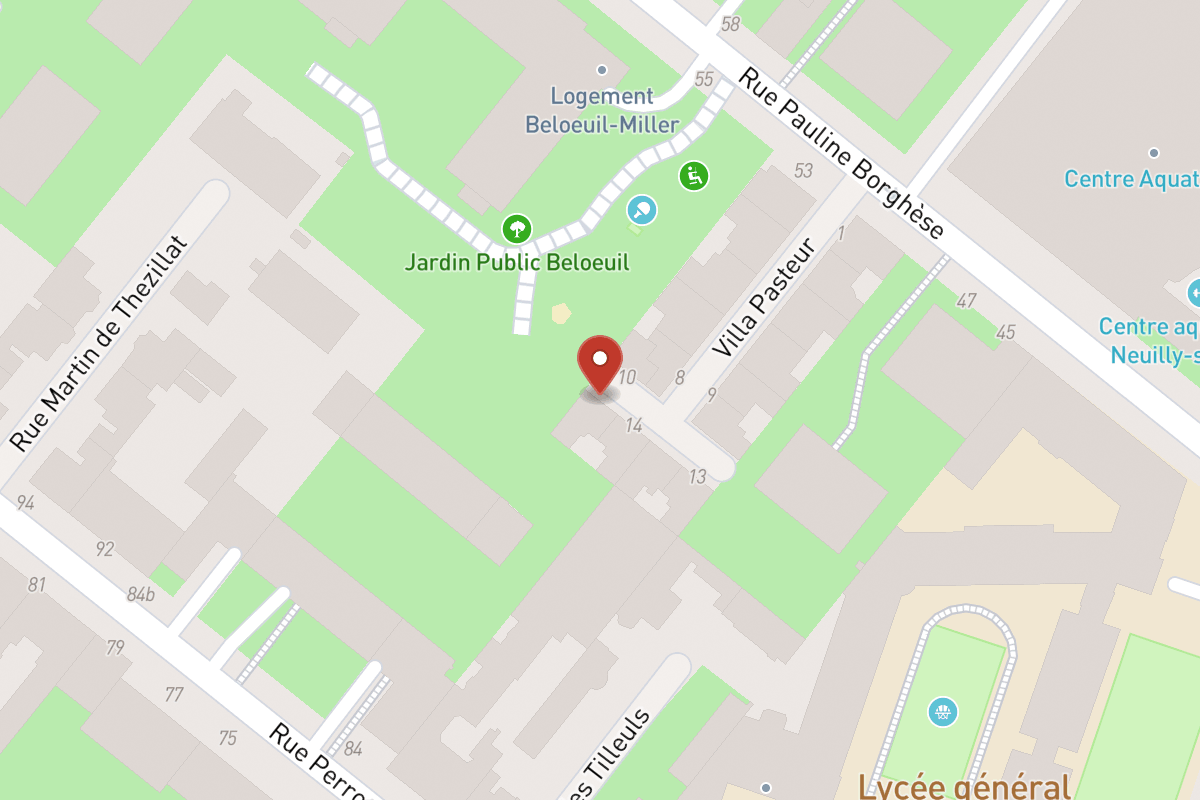 Plan de situation — 12 Villa Pasteur