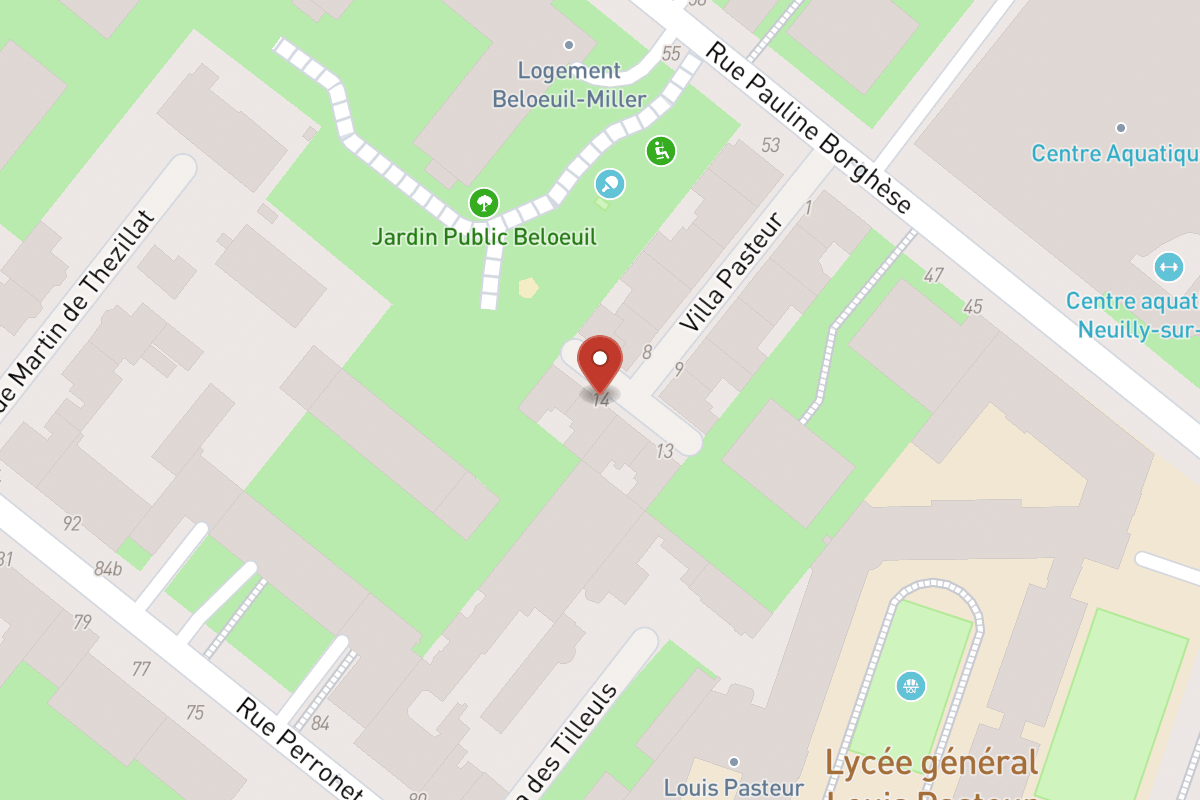 Plan de situation — 14 Villa Pasteur