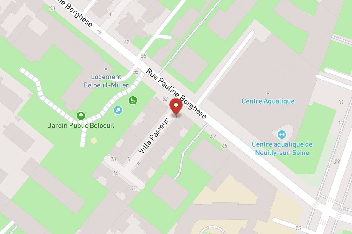 Plan de situation — 1 Villa Pasteur