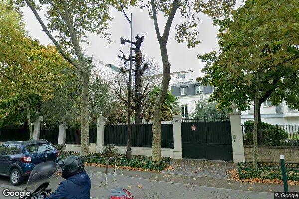 Vue Google Street View du 60 Avenue Bineau