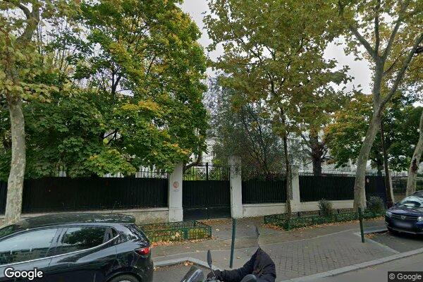 Vue Google Street View du 62 Avenue Bineau
