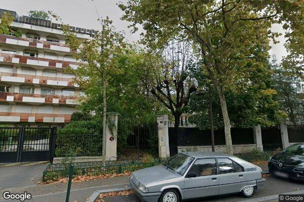 Vue Google Street View du 64 Avenue Bineau
