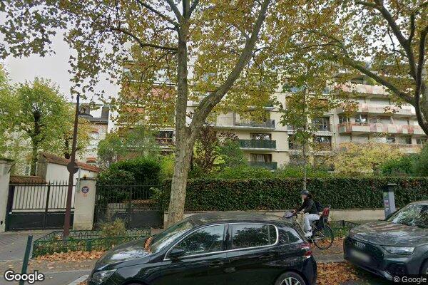 Vue Google Street View du 72 Avenue Bineau