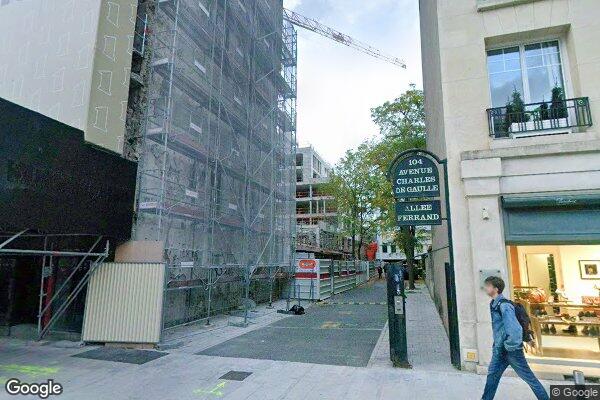 Vue Google Street View du 104 Avenue Charles de Gaulle