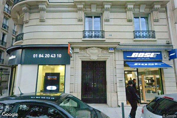 Vue Google Street View du 124 Avenue Charles de Gaulle