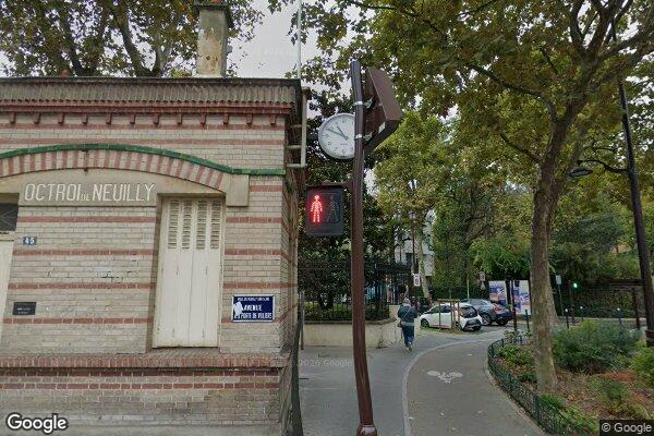 Vue Google Street View du 43 Avenue de la Porte de Villiers