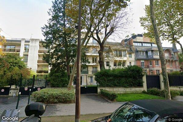 Vue Google Street View du 38 Avenue du Château