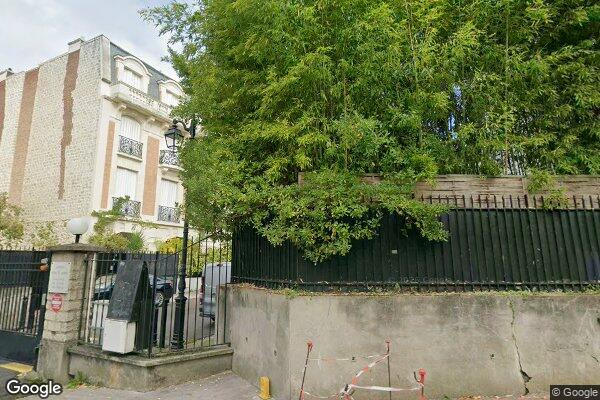 Vue Google Street View du 22 Avenue du Parc Saint-james