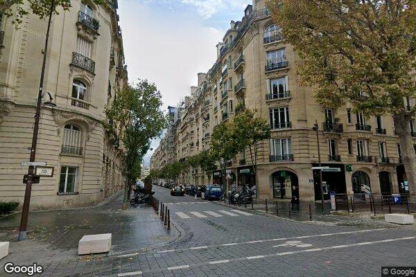 Vue Google Street View du 105 Avenue du Roule