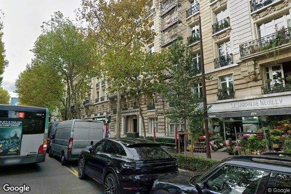 Vue Google Street View du 106 Avenue du Roule
