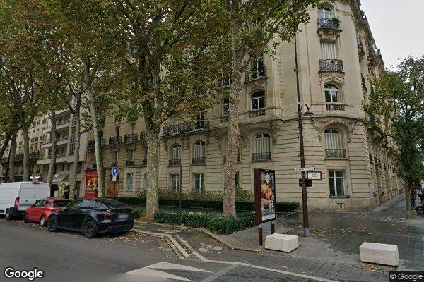 Vue Google Street View du 111 Avenue du Roule