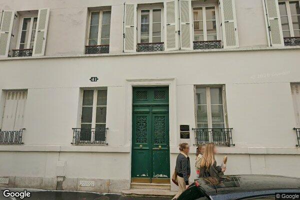 Vue Google Street View du 12 Avenue du Roule