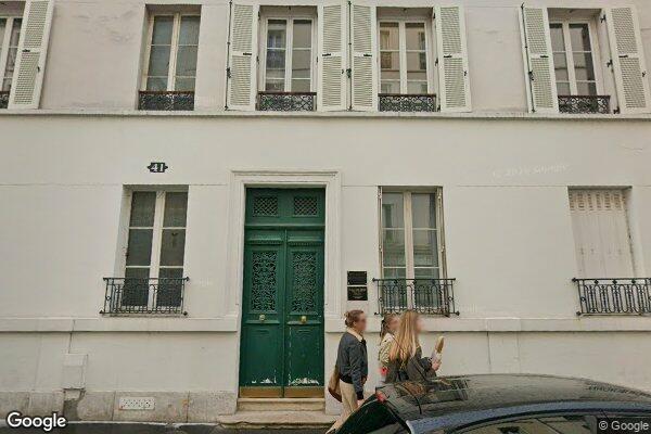 Vue Google Street View du 13 Avenue du Roule
