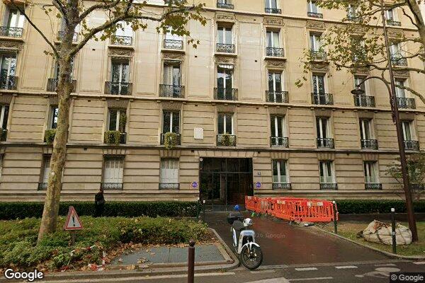 Vue Google Street View du 38 Avenue du Roule