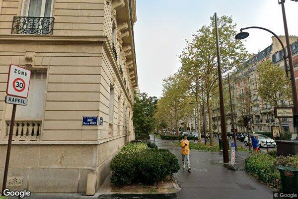 Vue Google Street View du 52 Avenue du Roule