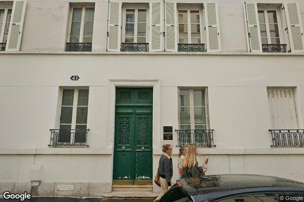 Vue Google Street View du 9 Avenue du Roule