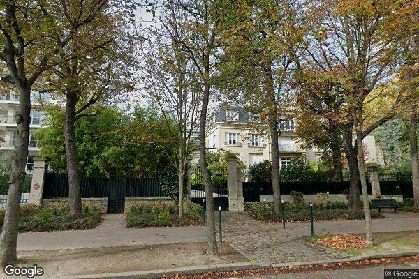 Vue Google Street View du 25BIS Boulevard de la Saussaye