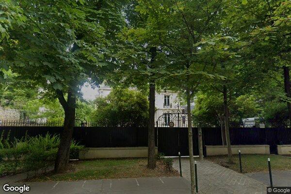 Vue Google Street View du 72 Boulevard de la Saussaye