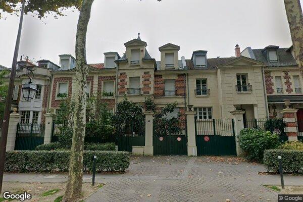 Vue Google Street View du 72 Boulevard Georges Seurat