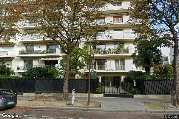 Vue Google Street View du 38 Boulevard Maillot