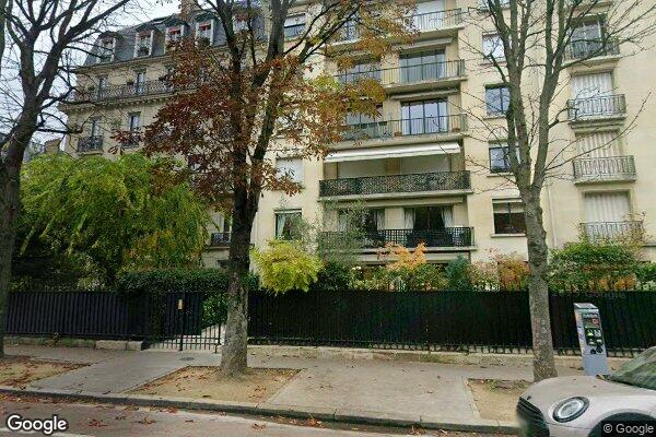 Vue Google Street View du 58 Boulevard Maillot