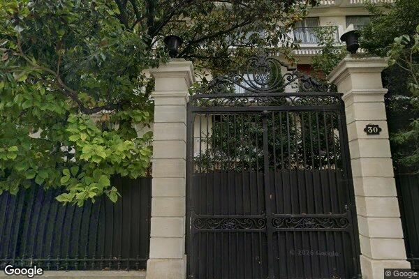 Vue Google Street View du 116BIS Boulevard Maurice Barrès