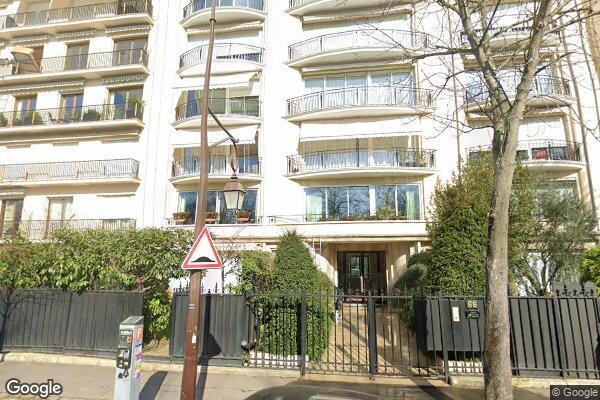 Vue Google Street View du 66 Boulevard Maurice Barrès
