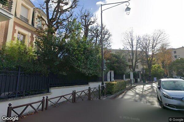 Vue Google Street View du 5BIS Place de Bagatelle