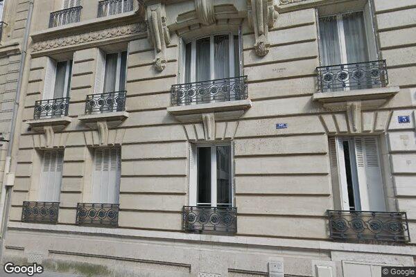 Vue Google Street View du 3 Rue Ancelle