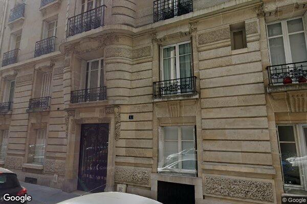 Vue Google Street View du 1 Rue Bellanger