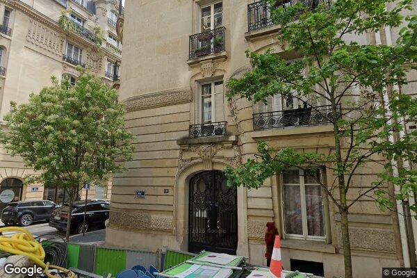 Vue Google Street View du 10 Rue Berteaux Dumas
