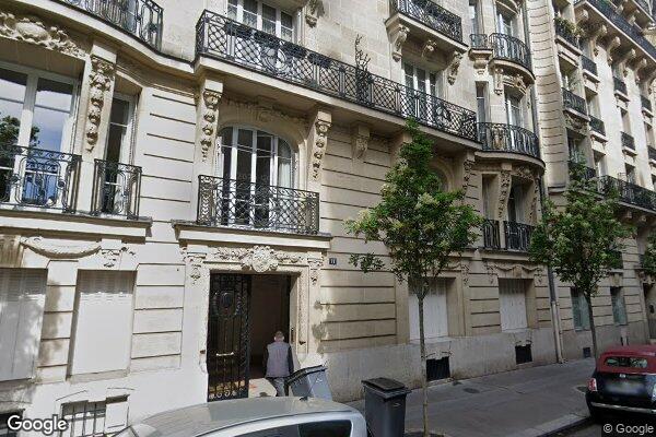 Vue Google Street View du 11 Rue Berteaux Dumas
