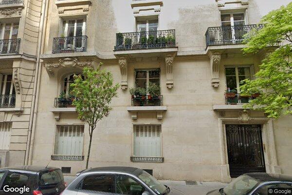 Vue Google Street View du 15 Rue Berteaux Dumas