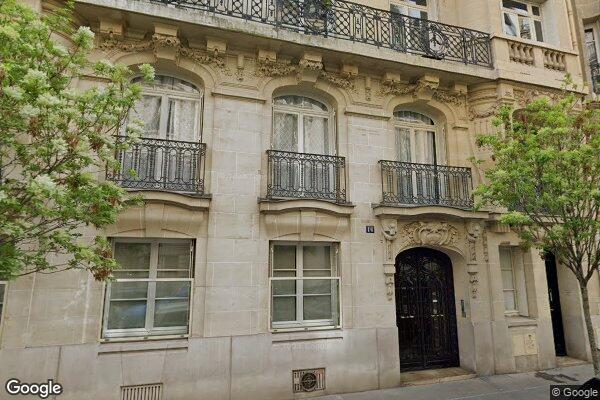 Vue Google Street View du 16 Rue Berteaux Dumas