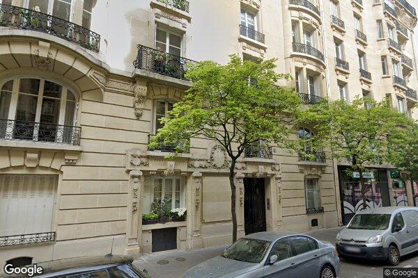 Vue Google Street View du 19 Rue Berteaux Dumas