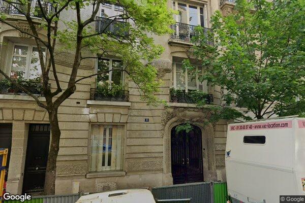 Vue Google Street View du 8 Rue Berteaux Dumas