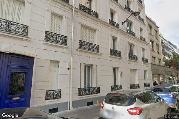 Vue Google Street View du 1 Rue Boutard