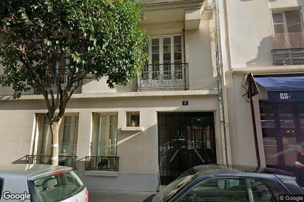Vue Google Street View du 6 Rue Boutard