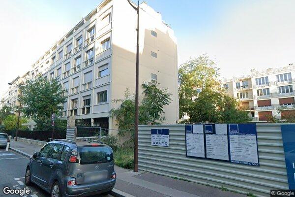 Vue Google Street View du 100 Rue Charles Laffitte