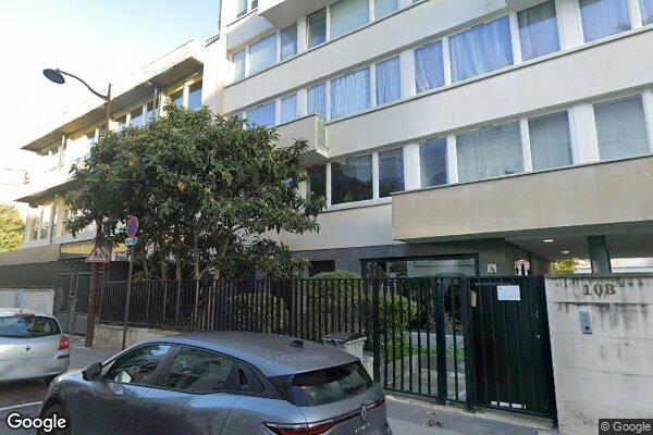 Vue Google Street View du 106 Rue Charles Laffitte