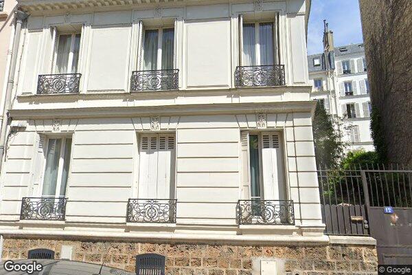 Vue Google Street View du 12 Rue Charles Laffitte