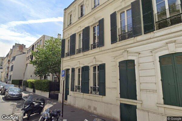 Vue Google Street View du 17 Rue Charles Laffitte