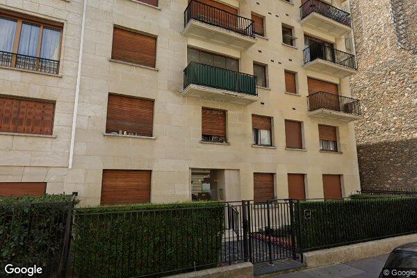 Vue Google Street View du 27 Rue Charles Laffitte
