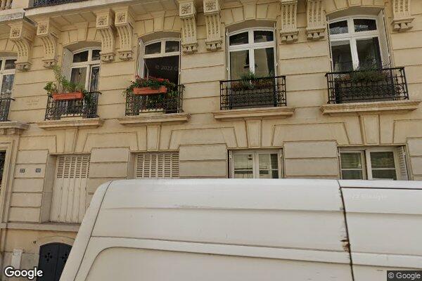 Vue Google Street View du 33 Rue Charles Laffitte