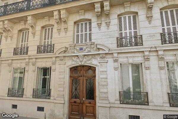 Vue Google Street View du 37 Rue Charles Laffitte